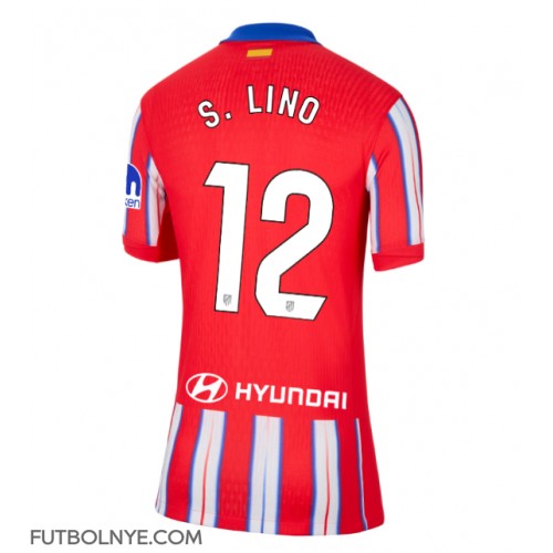 Camiseta Atletico Madrid Samuel Lino #12 Primera Equipación para mujer 2024-25 manga corta